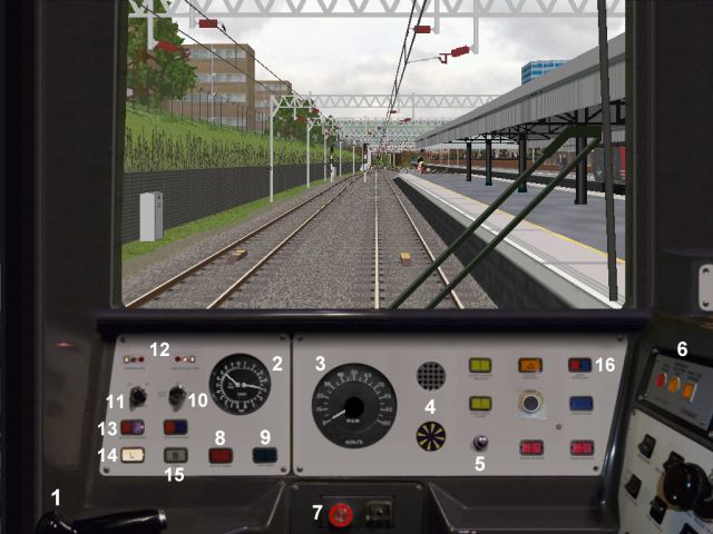 Class 323 cab controls